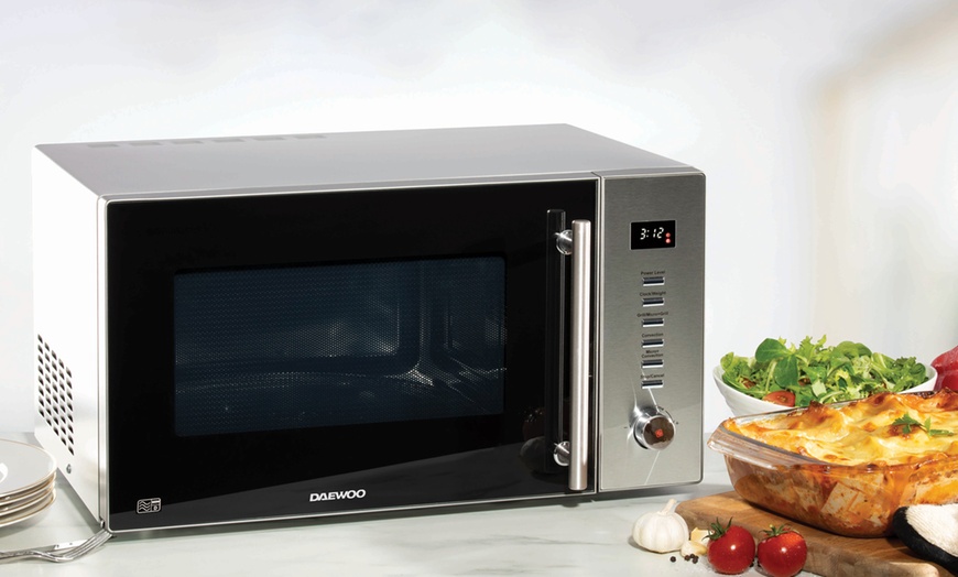 Image 1: Daewoo 30L 900W Digital Microwave with Grill and Convection