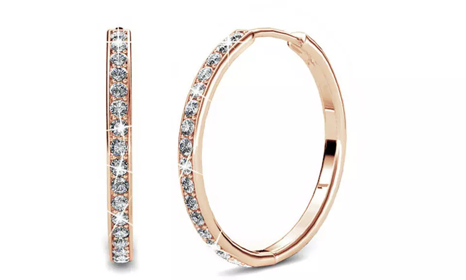 Boucles d’oreilles chic en cristal