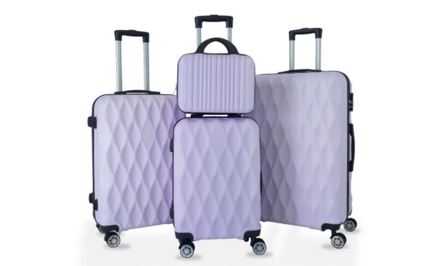 Image 5: Four-Pack ABS Suitcases