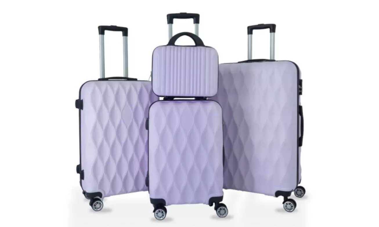 Four-Pack ABS Suitcases