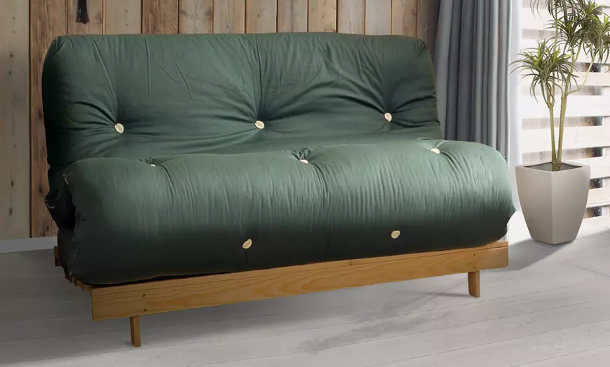 Image 11: Futon Frame and Mattress