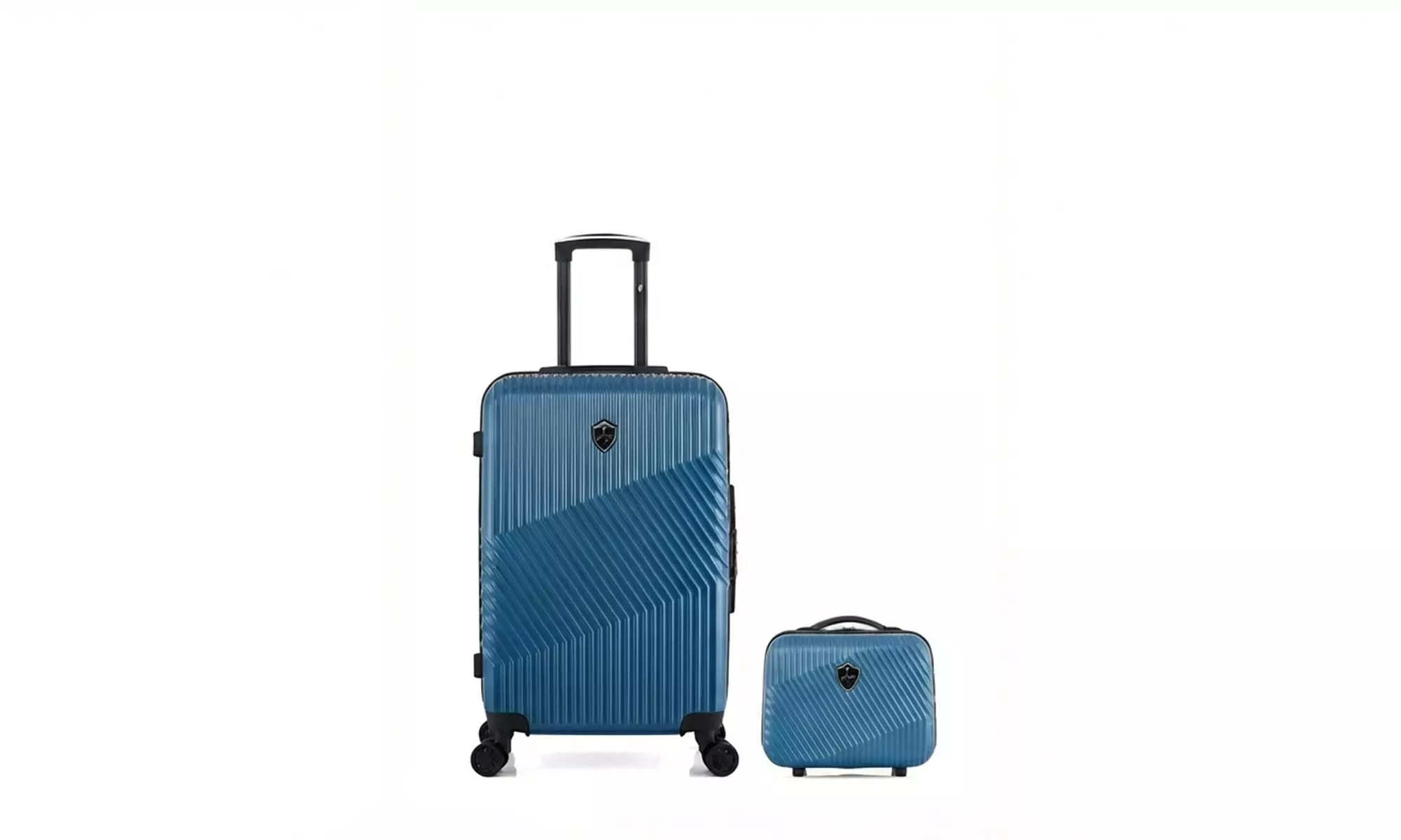 Lot de 2 pièces : grande valise ou valise week-end avec vanity-case