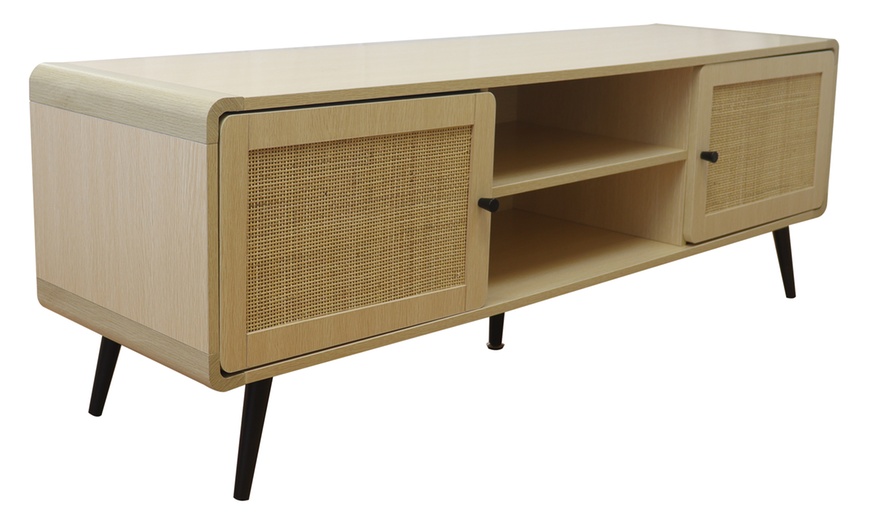 Image 3: Rattan-Effect TV Unit