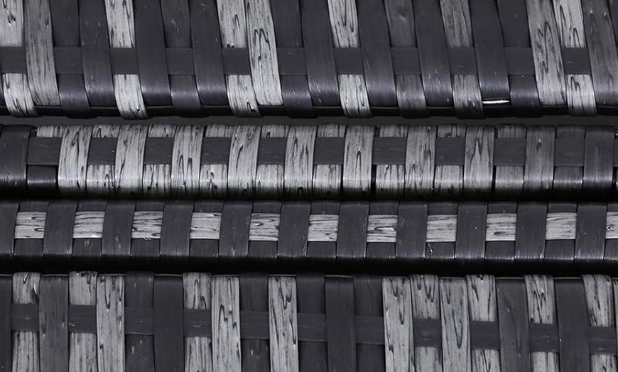 Image 5: Outsunny Double Rattan-Effect Sun Lounger