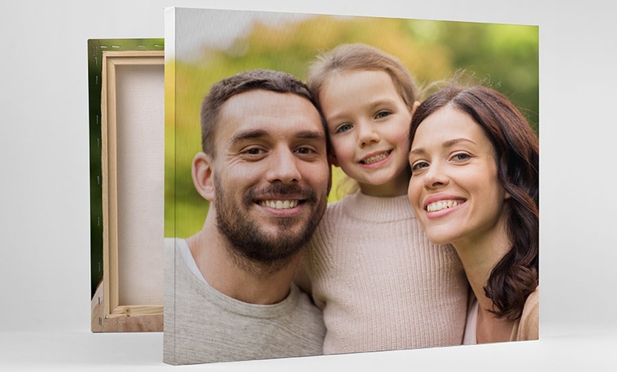 Image 3: Custom Holiday Photo 12”x16” Canvas Prints, Up to 88% Off
