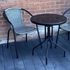 Image 5: Bolero Two-Seater Modern Rattan-Effect Bistro Set