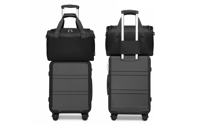 Image 21: KONO 20 Inch Cabin Suitcase Durable ABS Luggage with a Travel Bag