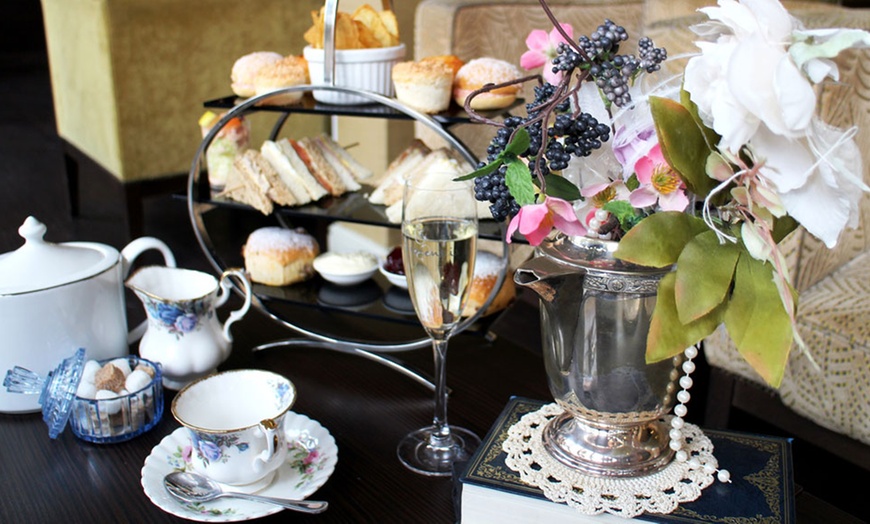 Image 1: Afternoon Tea for Two with Bubbly