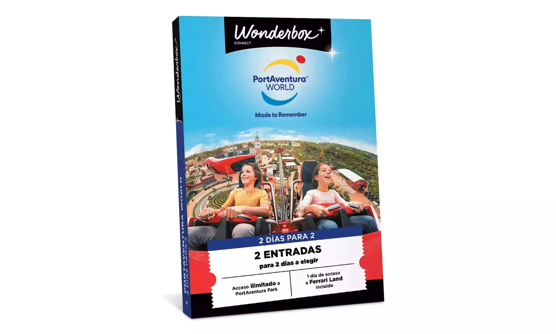 Cofre canjeable por acceso ilimitado a PortAventura con opciones extra