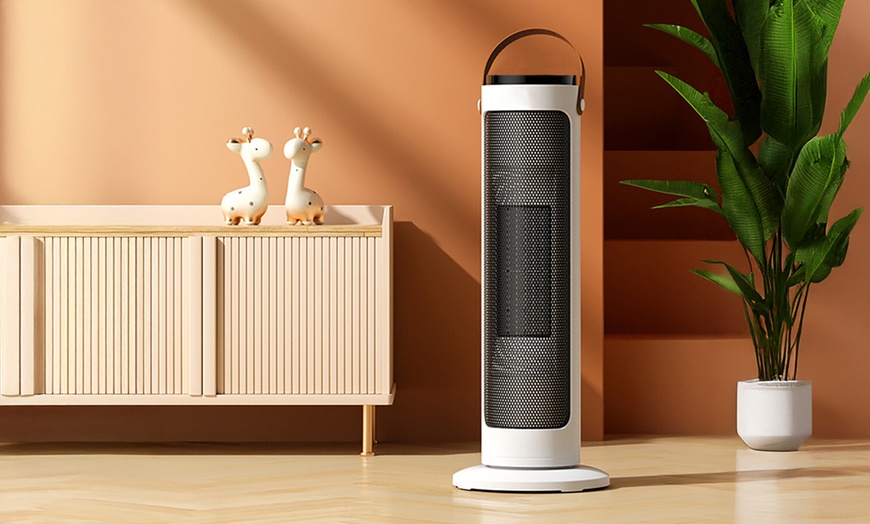 Image 1: Radiateur soufflant et ventilateur colonne 2-en-1