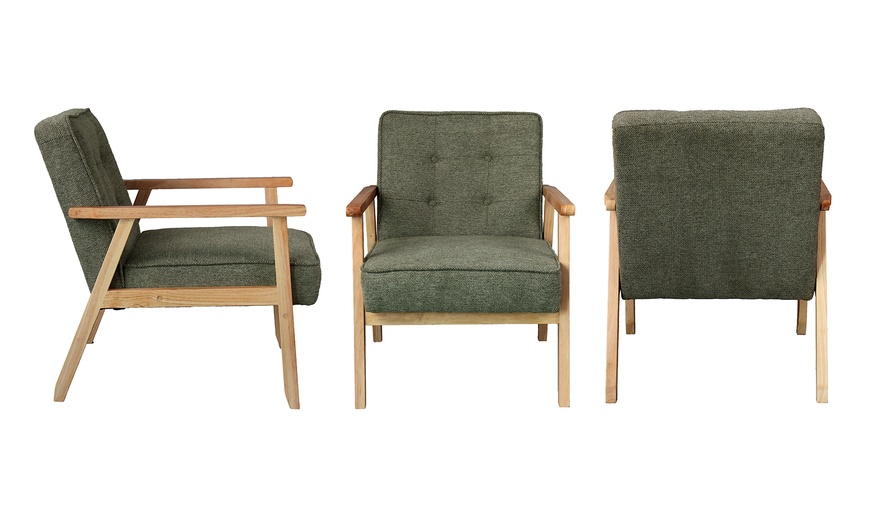 Image 22: Sillón con acolchado suave o de rizo y patas de madera, de Doosense