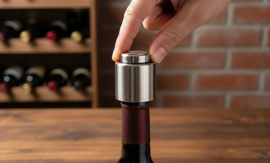 Image 3: Cavatappi elettrico con tappo per sottovuoto