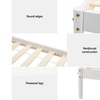 Image 3: Artiss Bed Frame Queen Size Wooden White