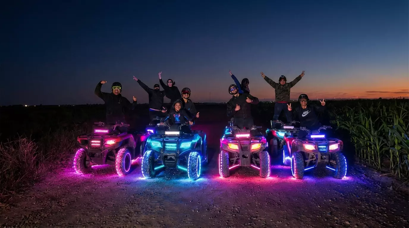 Neon Glow Light ATV Tour – Miami's Thrilling Night Adventure