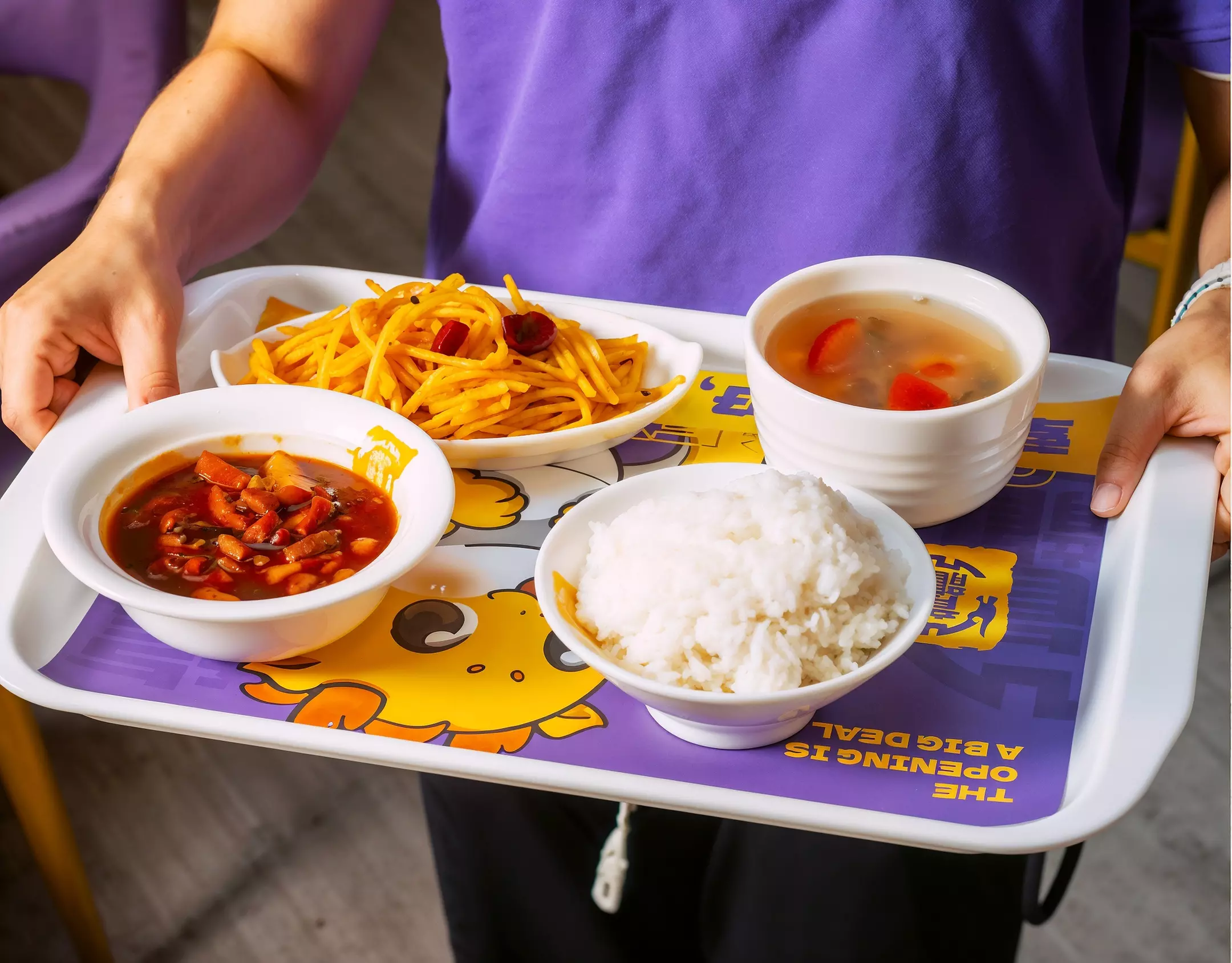 4-Course Chinese Dining Menu with Glass of Wine or Soft Drink