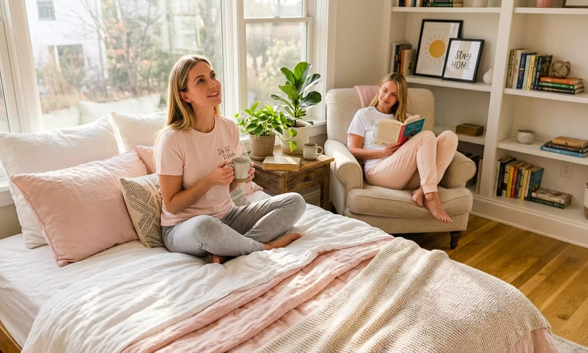 Women’s 2-Piece Cotton Blend Pyjama Set