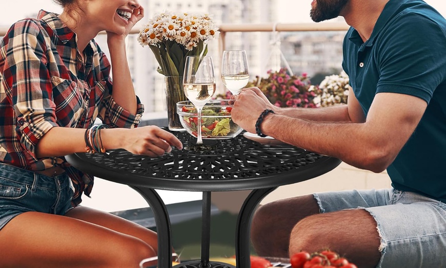 Image 14: Outsunny 3 Piece Garden Bistro Set