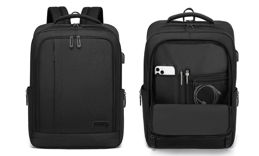 Image 10: Sac à dos multi-compartiments Kono avec port USB