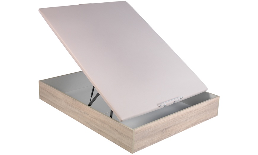 Image 4: Canapé Abatible Altura 32cm ENVIO, MONTAJE Y RECOGIDA ANTIGUO GRATIS, Gran Capacidad, Madera, Tapa 3D, Natural