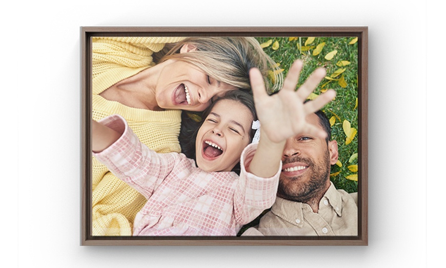 Image 5: Personalisierbare Foto-Leinwand im Rahmen