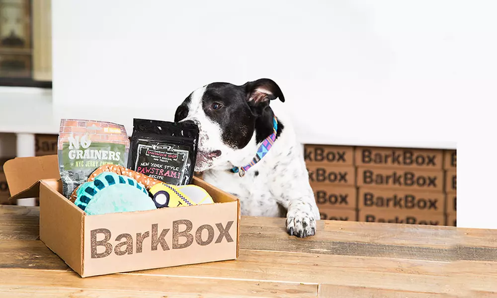 Up to 12-Months of Monthly Delivery of Dog Goodies with Extra Toy Club Membership from BarkBox (Up to 23% Off)   - Primary Image