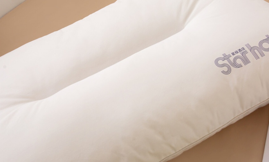 Image 17: 100% Cotton Hotel Grade Neck Support Pillow 2 Pack Set
