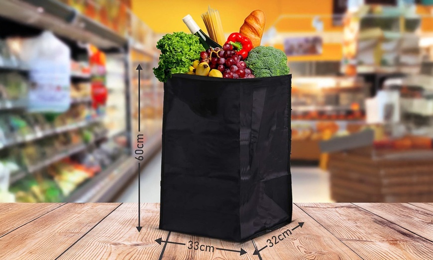 Image 5: Hoppa Lightweight Four or Six Wheel Folding Shopping Trolley