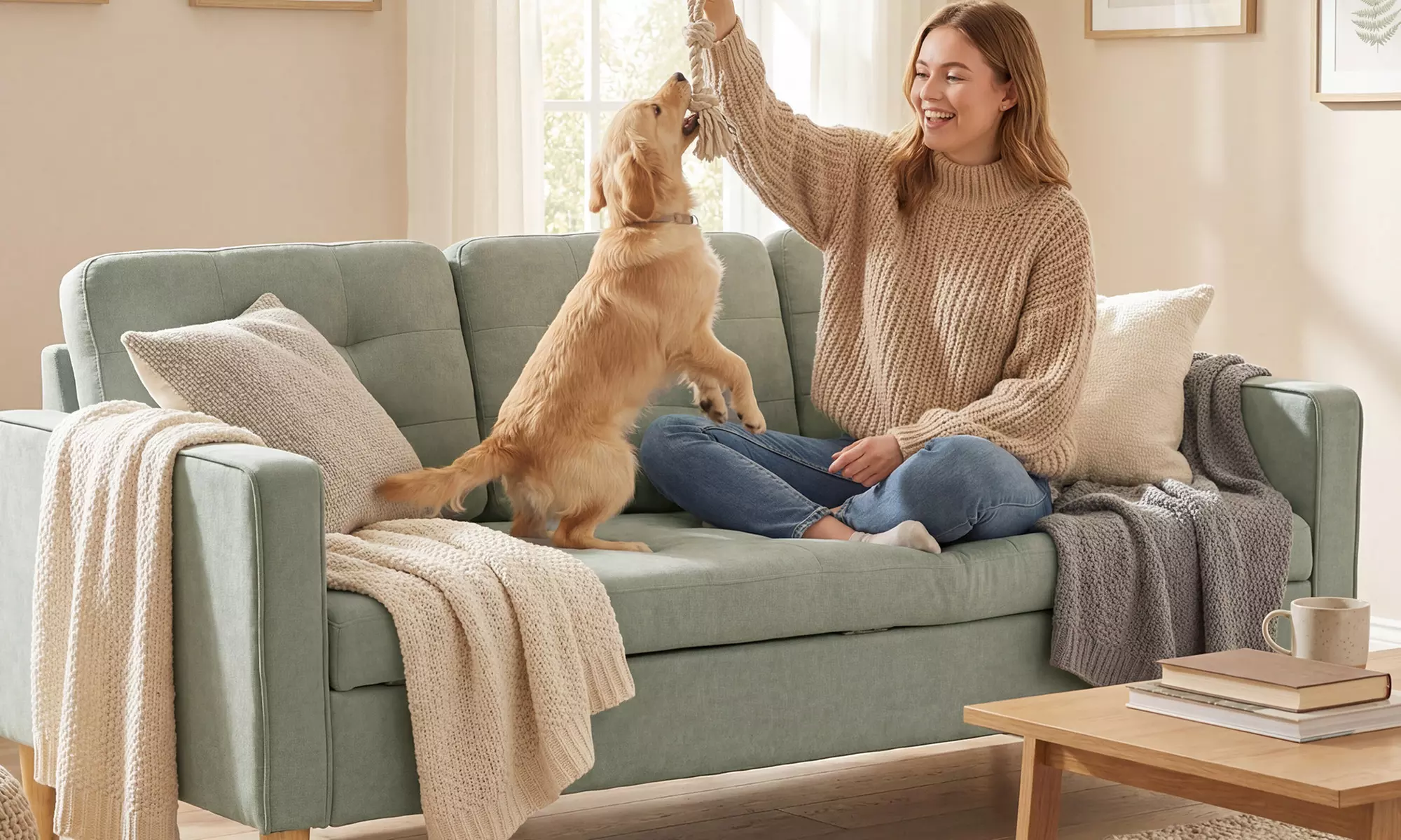 Homcom Three Seater Storage Sofa