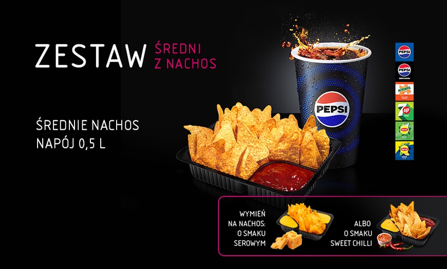 Image 2: Zestawy barowe: napój z popcornem lub nachosami dla 1 lub 2 osób