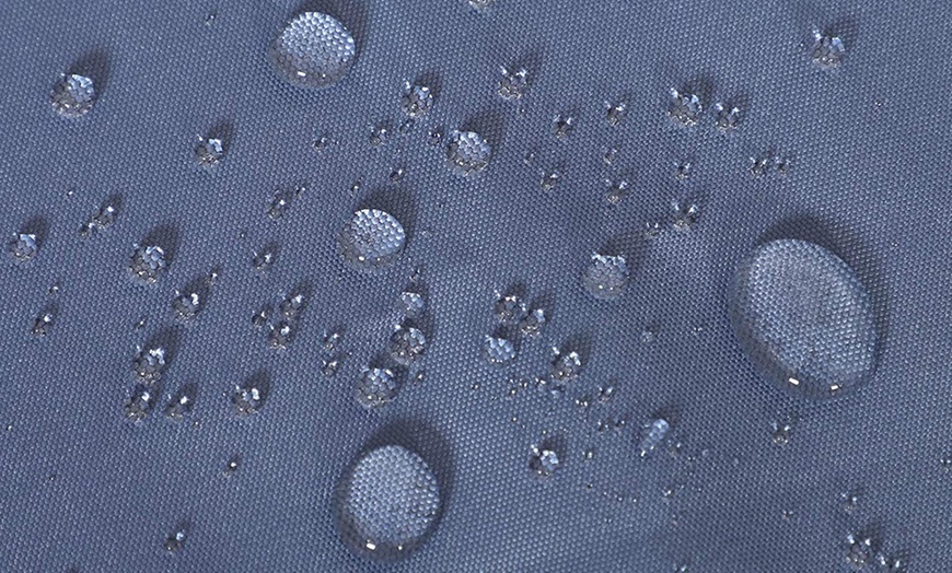 Image 4: Outsunny Round Rattan Sofa Bed with Retractable Canopy