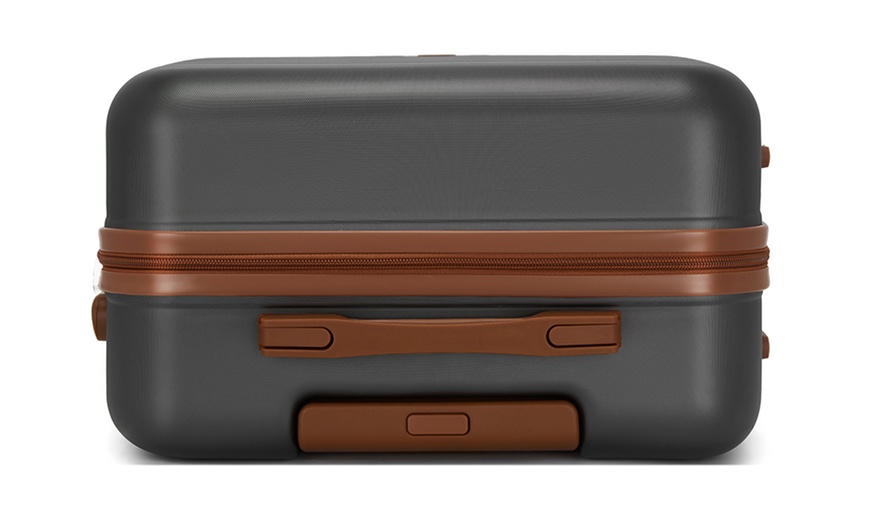 Image 7: Ensemble valise, sac de voyage et pochette gris et marron