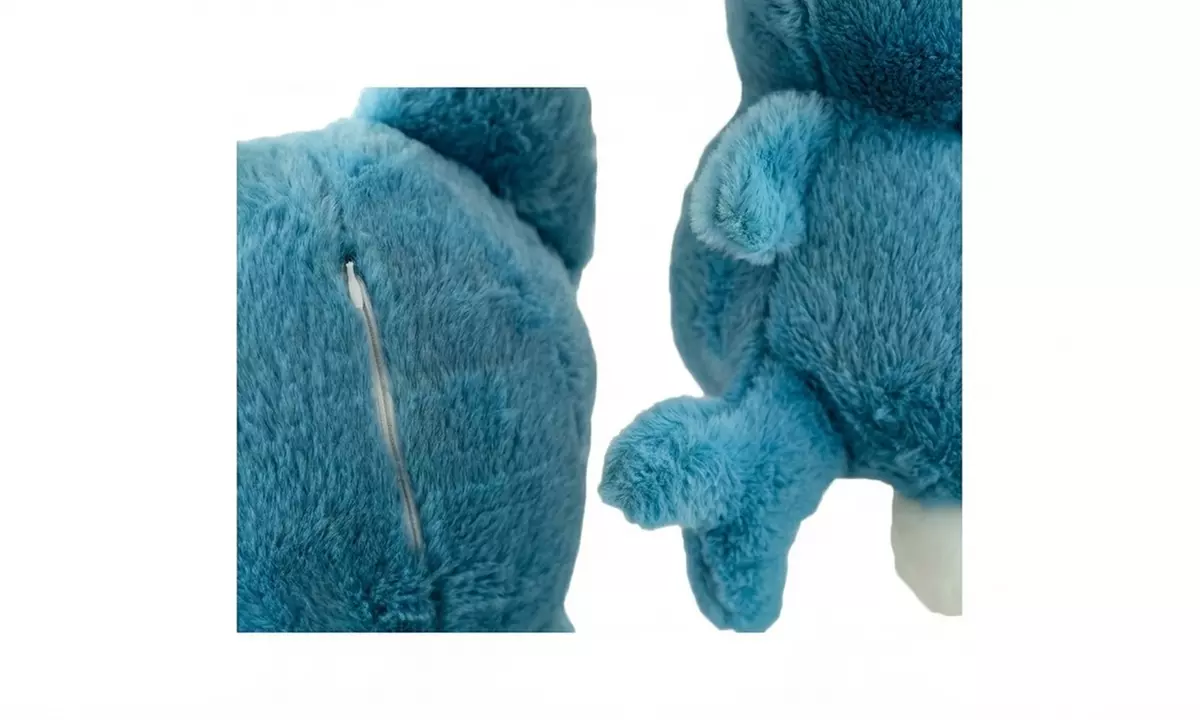 Plüsch-Umarmungsbegleiter mit Herzschlagsimulator und Reißverschluss