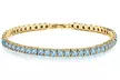Round Cut Tennis Bracelet Made With Crystals From Swarovski Multiple Options - Second Medium