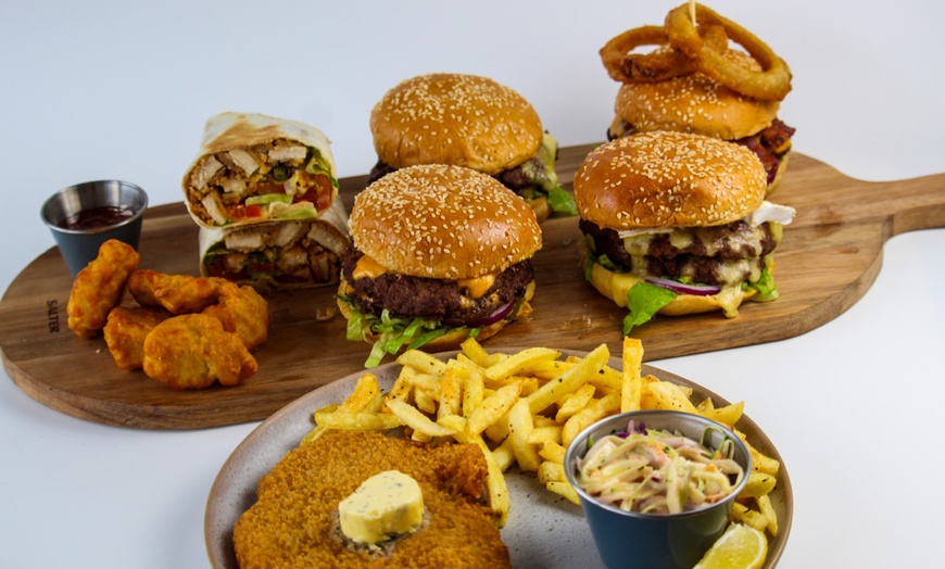 Image 1: Burger, Fries and a Milkshake or Iced Drink Each For One, Two or Four