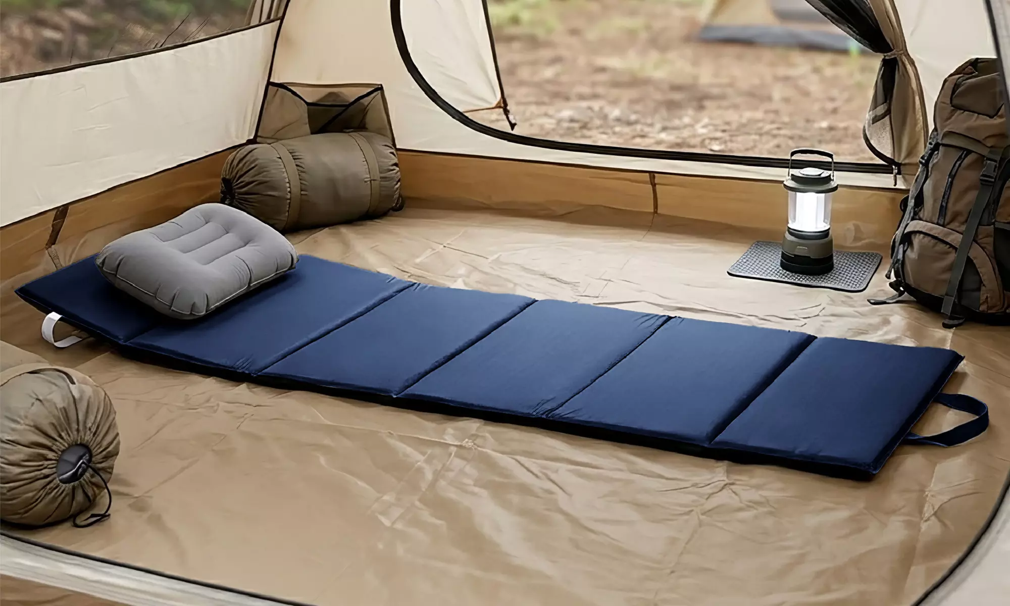 Colchón plegable para tumbona