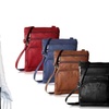 Image 1: Women's Genuine Leather Crossbody