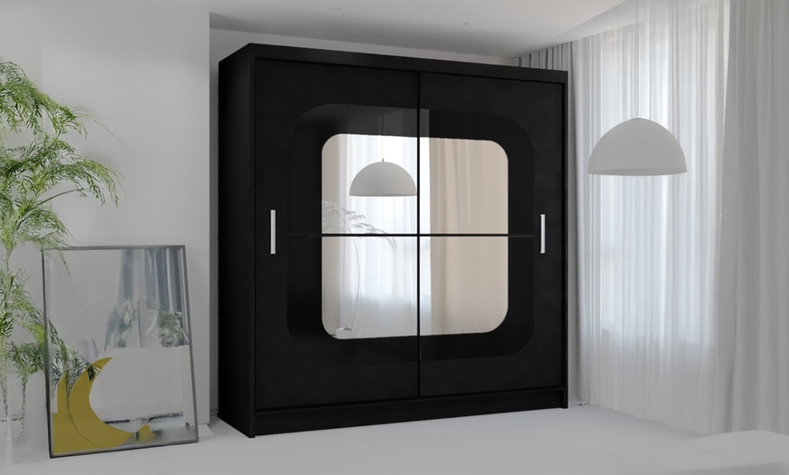 Image 10: Chelsea Sliding Mirror Wardrobe