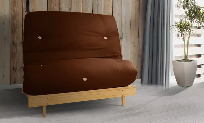 Image 37: Futon Frame and Mattress
