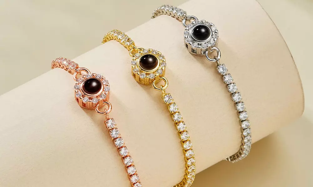 1 o 2 pulseras con proyección de fotos personalizable