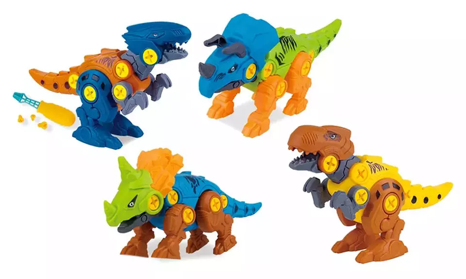 Jouet construction dinosaure, 4 modèles - Primary Image