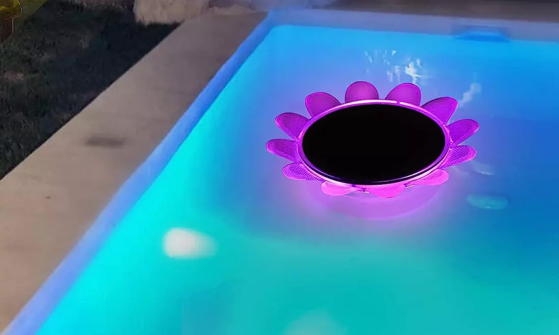 Solar-Powered Floating Pool Lights
