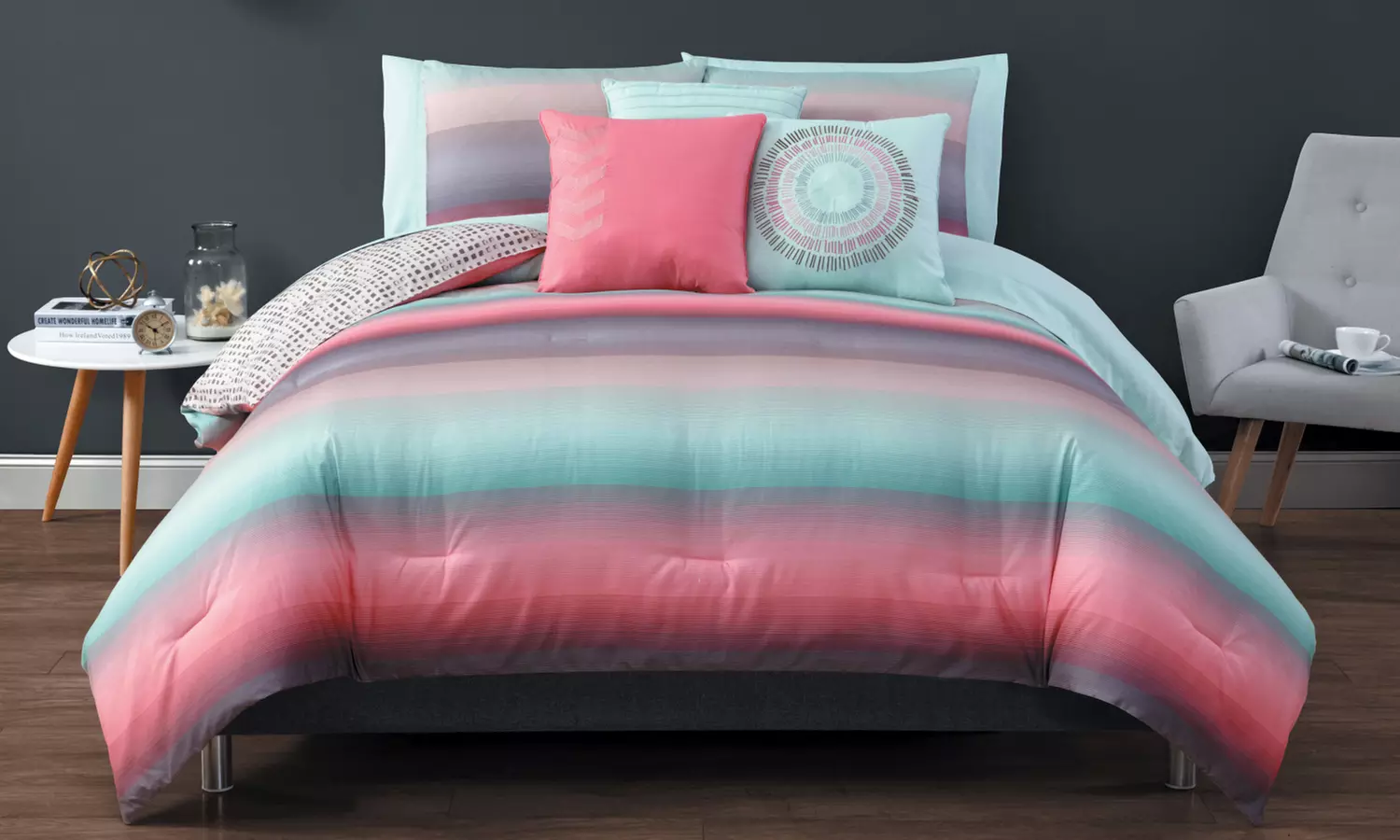 Ombre Bed-in-a-Bag Comforter Sets (8- or 10-Piece) - Primary Image