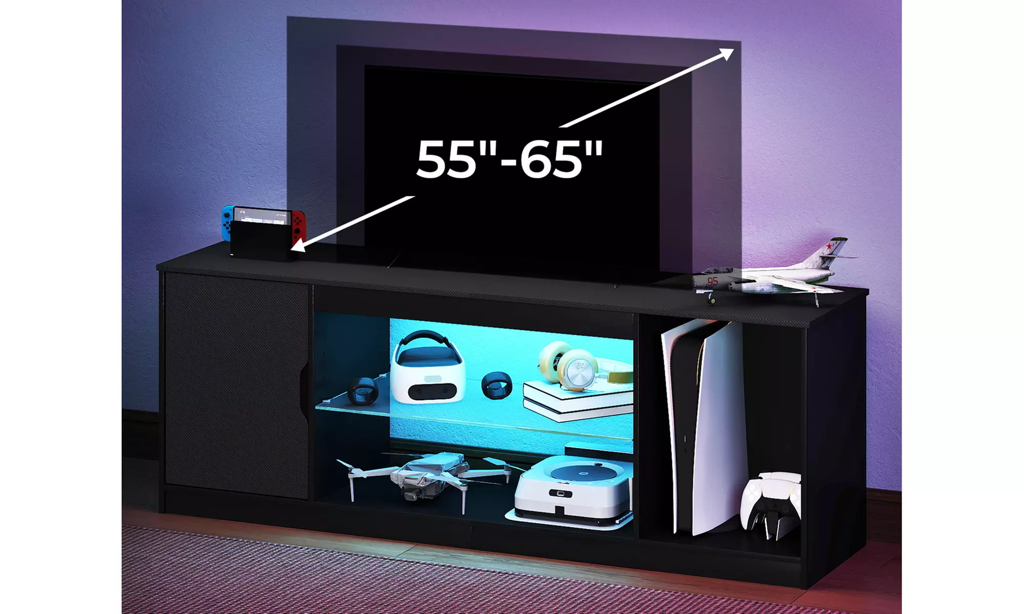 Levede Contemporary Entertainment Units and Media Consoles