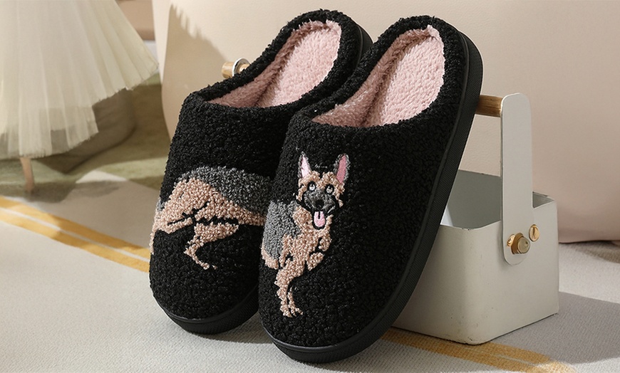 Image 3: Pet-Themed Holiday Slippers