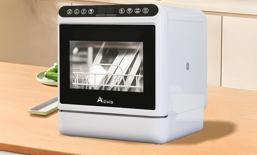Image 2: Alivio Portable Countertop Dishwasher, Space-Saving Design