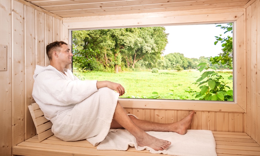 Image 1: 3 Tage mobile Sauna Deluxe L oder Cube M für bis zu 6 Personen