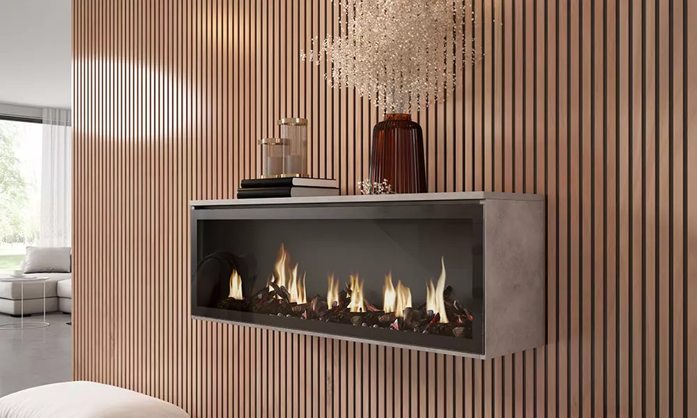 Cheminée électrique à LED avec effet de feu 3D réaliste