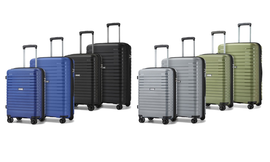 Image 2: 1x oder 2x Kono Hartschalen-Reisekoffer mit Getränkehalter