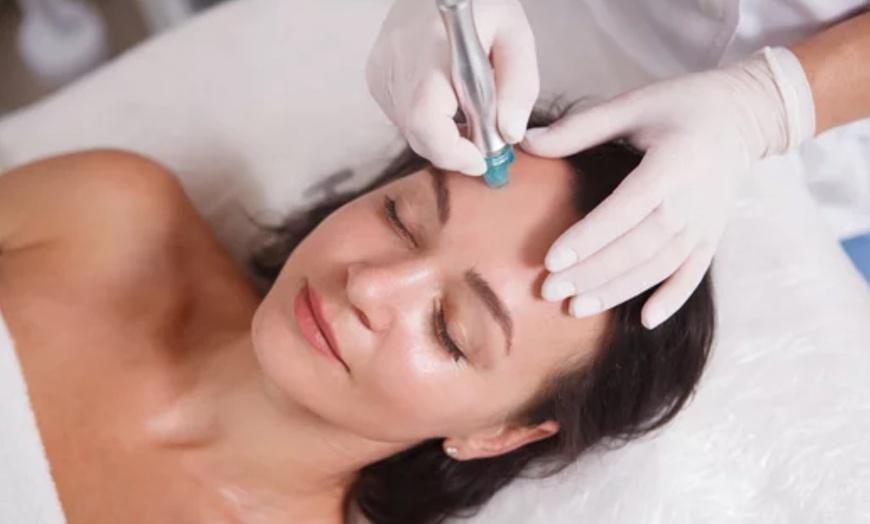 Image 1: Glowing skin with HydraFacial, Chemical Peel, or Micro needling & LED 