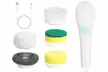Electric Spin Scrubber with 5 Replaceable Heads for Bathroom/Floor/Sink/Window - Second Medium
